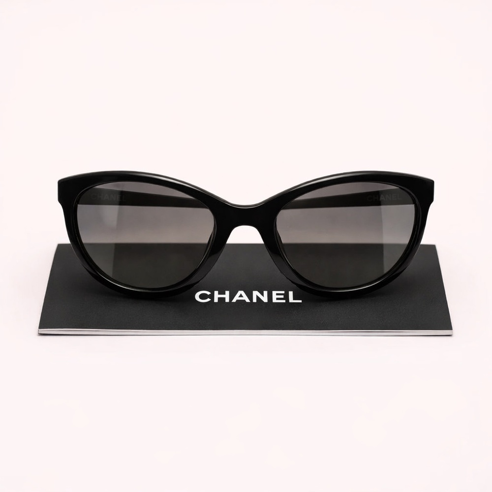 NWT Chanel Black Pantos Sunglasses